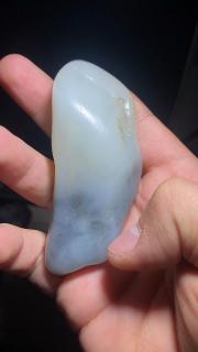 和田玉籽料原石,撒墨青花